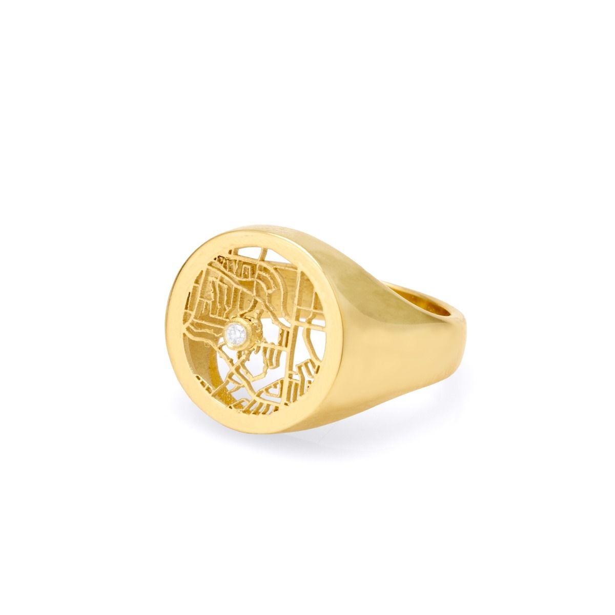 Custom Map Ring – A Place Close to Your Heart